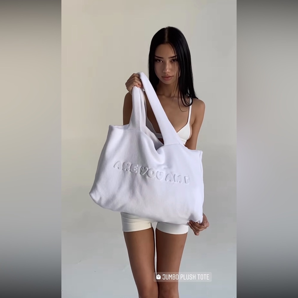 Are you Am I limited edition terry tote bag